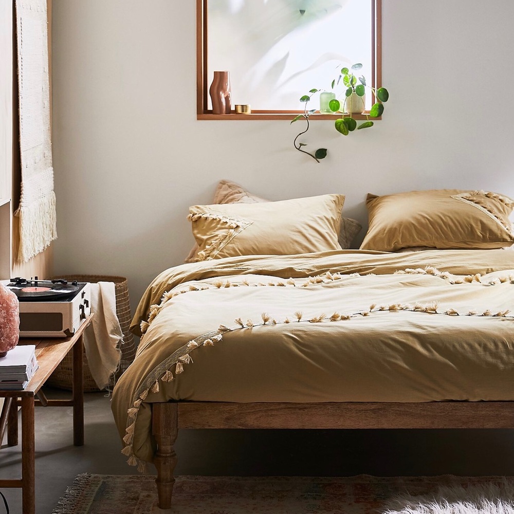 💯New Washed Cotton Crochet Duvet